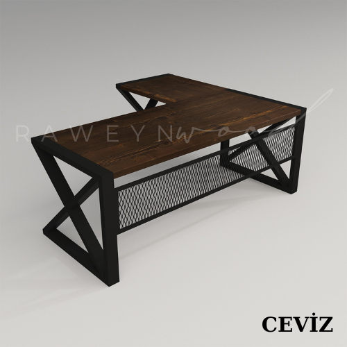 İnci%20Solid%20Wood%20L%20Office%20Desk