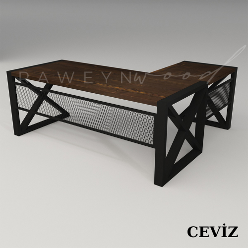 İnci%20Solid%20Wood%20L%20Office%20Desk