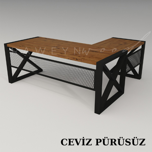 İnci%20Solid%20Wood%20L%20Office%20Desk