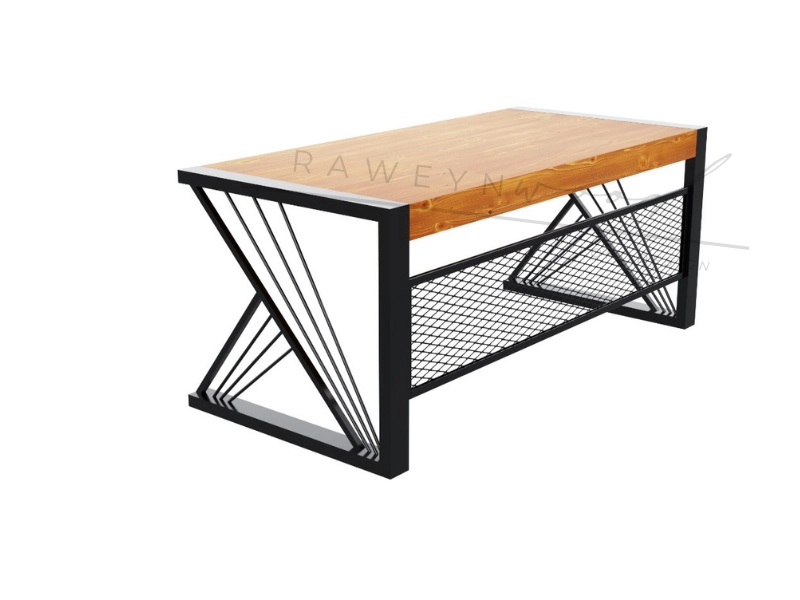 Brand%20Ahşap%20Ofis%20Bilgisayar%20Masası-Siyah%20Metal%20Ayak-%20Game%20Desk