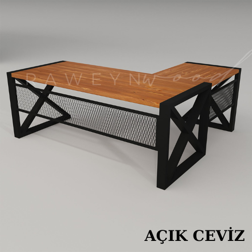 İnci%20Solid%20Wood%20L%20Office%20Desk