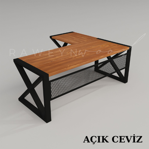 İnci%20Solid%20Wood%20L%20Office%20Desk