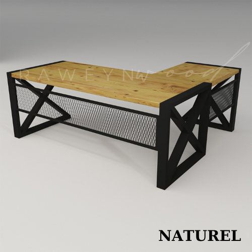 İnci%20Solid%20Wood%20L%20Office%20Desk