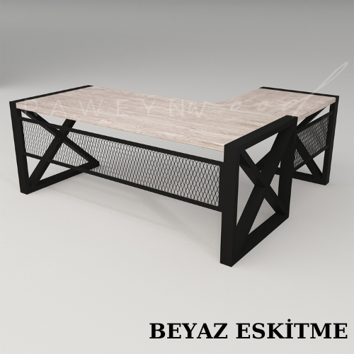 İnci%20Solid%20Wood%20L%20Office%20Desk