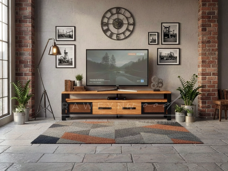 Inox%20Solid%20Wood%20Iron%20Drawer%20TV%20Stand