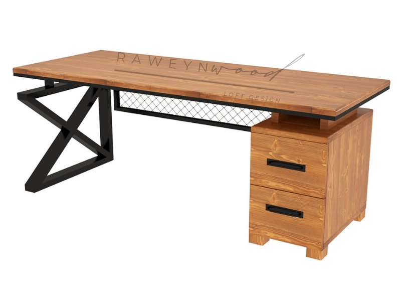 Raweyn%20Best%20Doğal%20Ahşap%20Ofis%20ve%20Çalışma%20Masası%20-Çekmece%20Modüllü