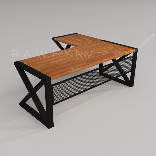 İnci%20Solid%20Wood%20L%20Office%20Desk