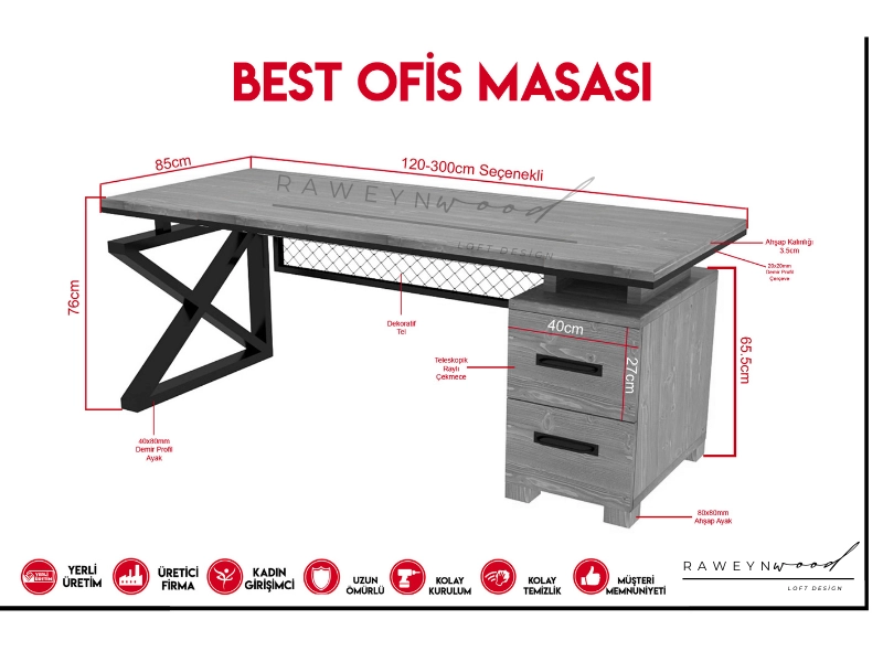 Raweyn%20Best%20Doğal%20Ahşap%20Ofis%20ve%20Çalışma%20Masası%20-Çekmece%20Modüllü