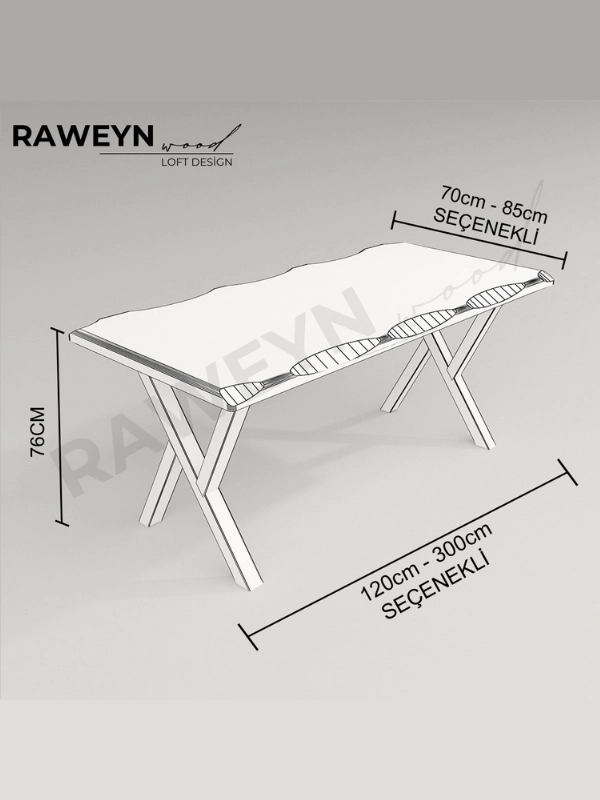 İvea%20Doğal%20Ahşap%20Mutfak%20Masası