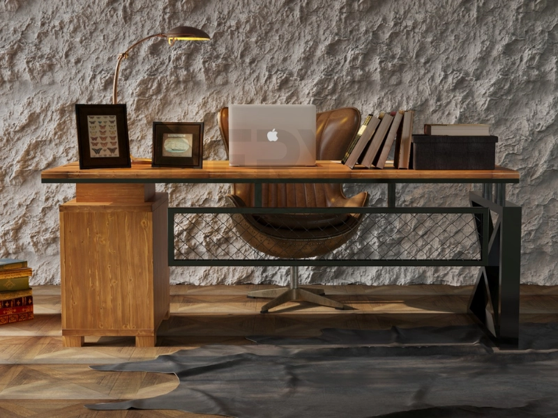 Raweyn%20Best%20Doğal%20Ahşap%20Ofis%20ve%20Çalışma%20Masası%20-Çekmece%20Modüllü