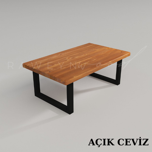 Moe%20Doğal%20Ahşap%20Düz%20Kenar%20Sehpa