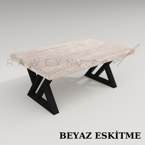 Fiva%20Büro-Couchtisch%20mit%20gerader%20Kante%20aus%20Naturholz