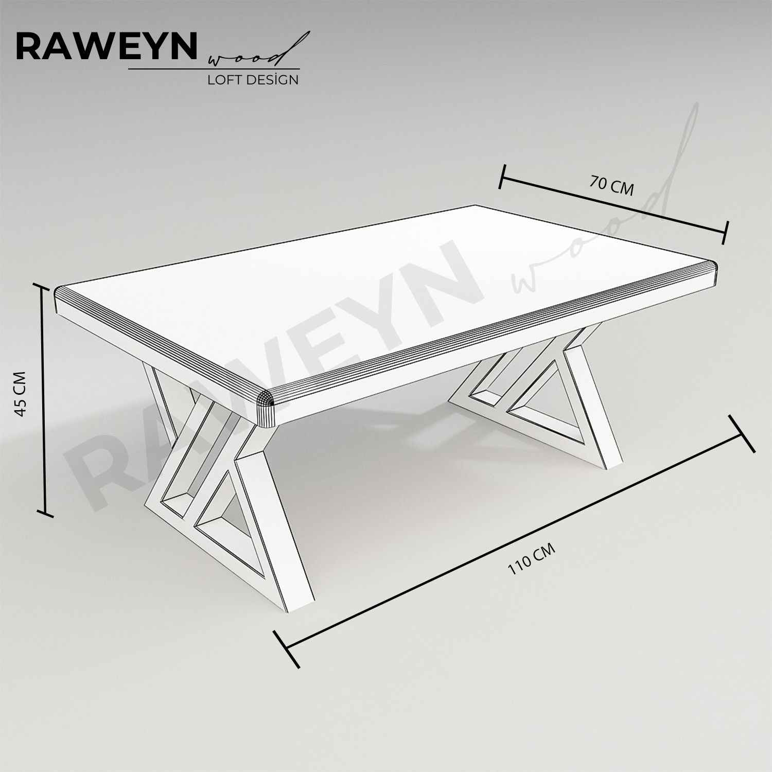 Fiva%20Büro-Couchtisch%20mit%20gerader%20Kante%20aus%20Naturholz