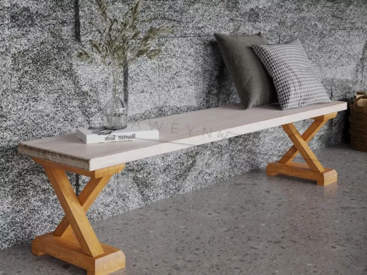 Doğal Ahşap, Beyaz Ayak ,Bank Modelleri