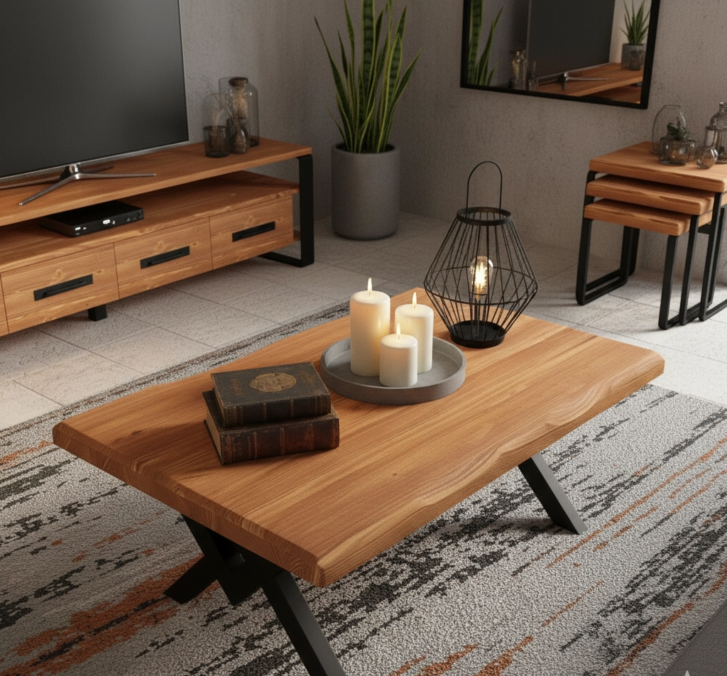Loft%20Doğal%20Ahşap%20Dalgalı%20Kenar%20Sehpa