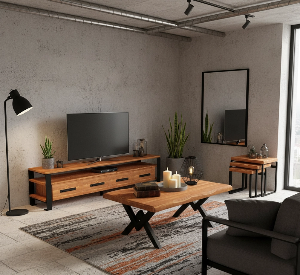 Loft%20Doğal%20Ahşap%20Dalgalı%20Kenar%20Sehpa