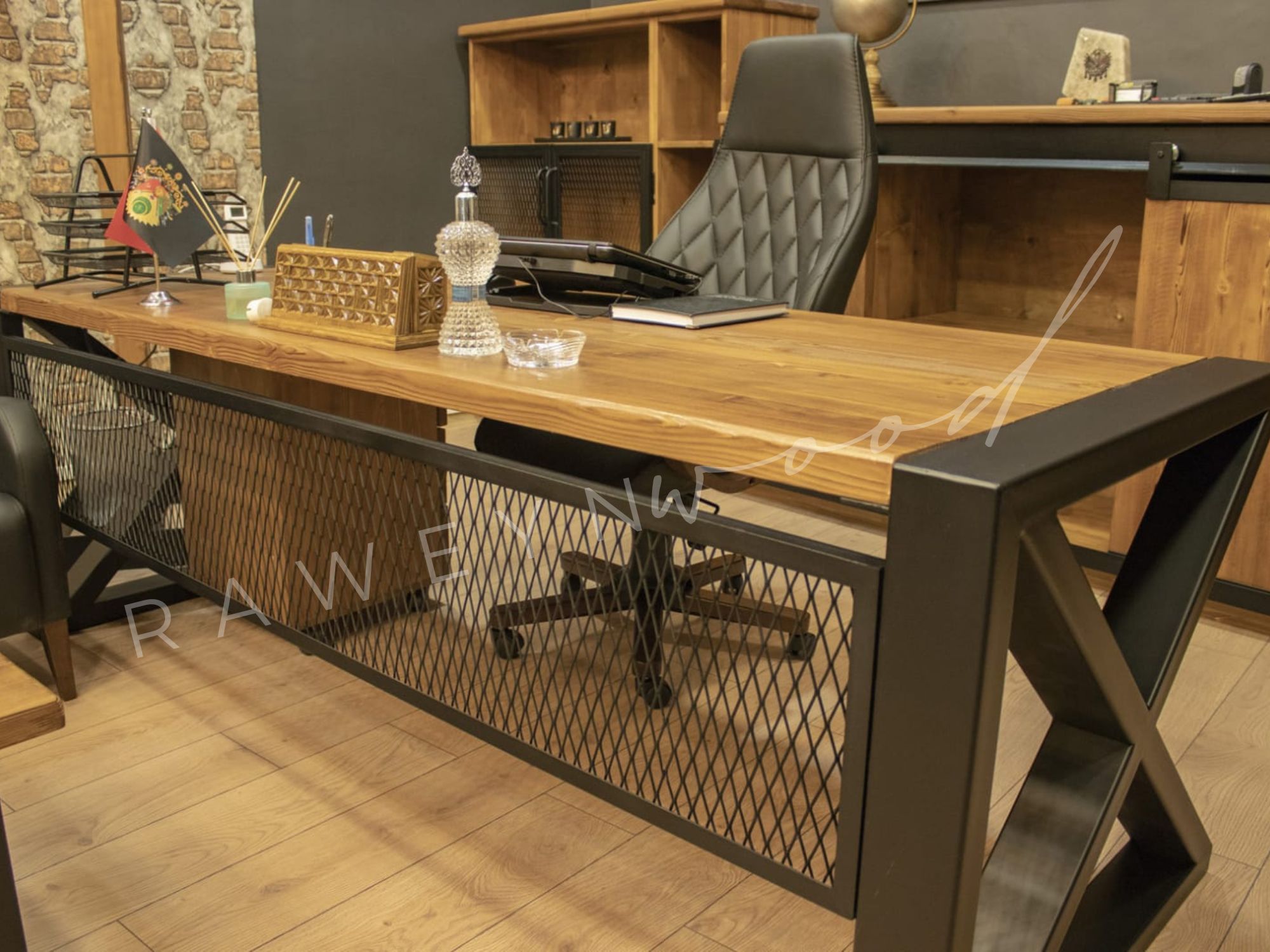 Leva%20Natural%20Wood%20Six%20Piece%20Office%20Set
