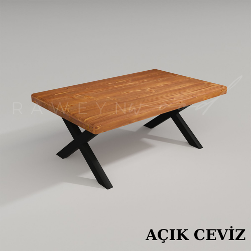 Nita%20Doğal%20Ahşap%20Düz%20Kenar%20Sehpa